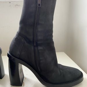 Ann Demeulemeester Black Talon Boots 39